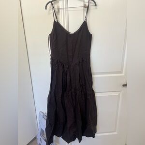 Brown  Spaghetti Strap Dress